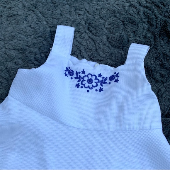 The Children’s Place Floral White & Blue Summer Dress Girls Size 3T - Picture 2 of 9
